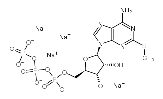 2-Methylthioadenosine triphosphate tetrasodium salt,2-Methylthioadenosine-5'-triphosphatetetrasodiumsalt Structure