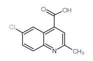 6-氯-2-甲基喹啉-4-羧酸结构式