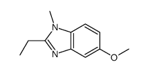 (9ci)-2-乙基-5-甲氧基-1-甲基-1H-苯并咪唑结构式