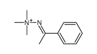 trimethyl-(1-phenylethylideneamino)azanium结构式