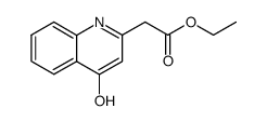 (4-hydroxy-[2]quinolyl)-acetic acid ethyl ester Structure