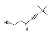 3-methylene-5-(trimethylsilanyl)pent-4-yn-1-ol结构式