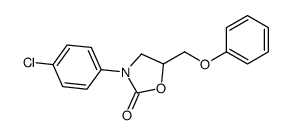 3-(4-chlorophenyl)-5-(phenoxymethyl)-1,3-oxazolidin-2-one结构式