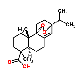 9,13-Epidioxy-8(14)-abieten-18-oic acid结构式
