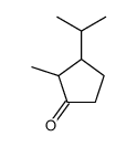 2-Methyl-3-(1-methylethyl)cyclopentanone Structure