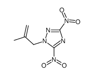 1-(2-methylprop-2-enyl)-3,5-dinitro-1,2,4-triazole结构式