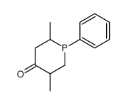 2,5-dimethyl-1-phenylphosphinan-4-one Structure