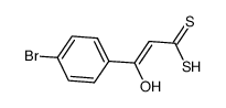 3-(4-Bromophenyl)-3-hydroxypropenedithioic acid Structure