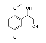 1-(5-hydroxy-2-methoxyphenyl)ethane-1,2-diol结构式