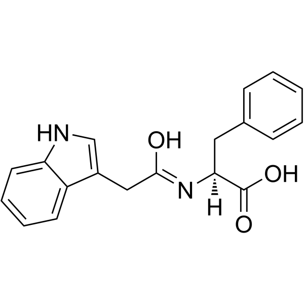 Indoleacetyl phenylalanine Structure