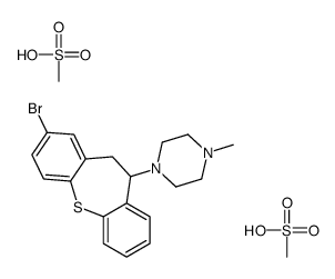 1-(3-bromo-5,6-dihydrobenzo[b][1]benzothiepin-6-yl)-4-methylpiperazine,methanesulfonic acid Structure