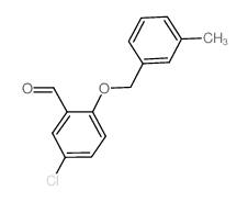 5-氯-2-[(3-甲基苄基)氧基]苯甲醛结构式