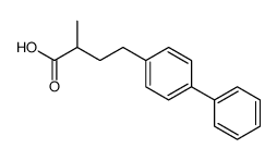2-methyl-4-(4-phenylphenyl)butanoic acid结构式