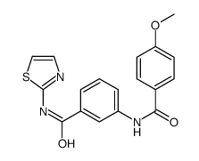 3-[(4-methoxybenzoyl)amino]-N-(1,3-thiazol-2-yl)benzamide Structure