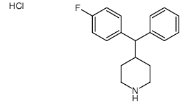 4-[(4-fluorophenyl)-phenylmethyl]piperidine,hydrochloride Structure