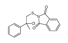 2-(2-chloro-2-phenylpropyl)sulfanylisoindole-1,3-dione结构式