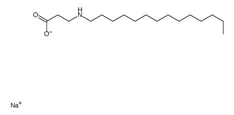 N-十四烷基-Β-丙氨酸钠结构式