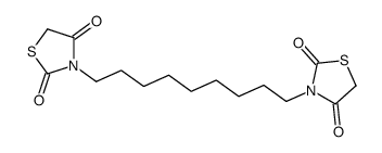 3-[9-(2,4-dioxo-1,3-thiazolidin-3-yl)nonyl]-1,3-thiazolidine-2,4-dione结构式