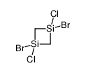 1,3-dibromo-1,3-dichloro-1,3-disiletane Structure