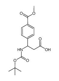 4-(1-tert-butoxycarbonylamino-2-carboxy-ethyl)-benzoic acid methyl ester Structure