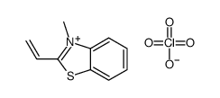 2-ethenyl-3-methyl-1,3-benzothiazol-3-ium,perchlorate结构式