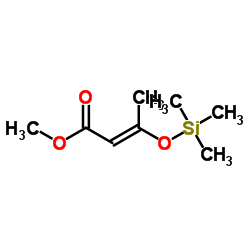 3-三甲基硅氧基-2-丁烯酸甲酯结构式