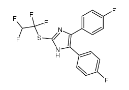 4,5-bis(4-fluorophenyl)-2-[(1,1,2,2-tetrafluoroethyl)-thio]-1H-imidazole结构式