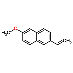 6-甲氧基-2-萘乙烯结构式