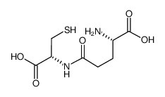 G-谷氨酸-半胱-三氟乙酸盐结构式