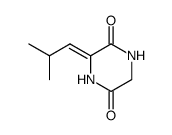 (Z)-3-isobutylidene-2,5-piperazinedione结构式