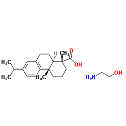 Dehydroabietic Acid 2-Aminoethanol Salt Structure
