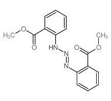 Benzoic acid,2,2'-(1-triazene-1,3-diyl)bis-, 1,1'-dimethyl ester Structure