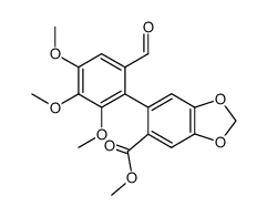 formyl-2 methoxycarbonyl-2' methylenedioxy-4',5' trimethoxy-4,5,6 biphenyle Structure