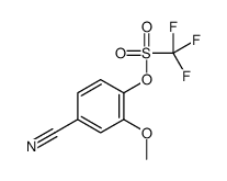 (4-cyano-2-methoxyphenyl) trifluoromethanesulfonate Structure