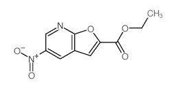 5-硝基呋喃并[2,3-b]吡啶-2-羧酸乙酯结构式