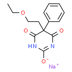 5-(2-Ethoxyethyl)-5-phenyl-2-sodiooxy-4,6(1H,5H)-pyrimidinedione structure
