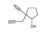 2-hydroxy-1-prop-2-ynylcyclopentane-1-carbonitrile Structure