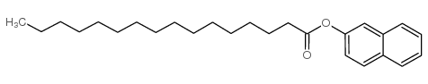棕榈酸-1-萘酯结构式