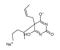 5-(2-Butenyl)-5-(1-methylbutyl)-2-sodiooxy-4,6(1H,5H)-pyrimidinedione picture