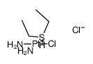 chloro-diammine-(diethyl sulfide)-platinum(II) chloride Structure