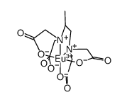 europium propylenediaminetetraacetate Structure