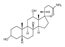 (3α,5β,12α)3,12-dihydroxy-cholan-24-amide Structure