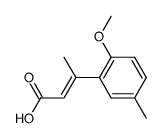 3-(2-methoxy-5-methyl-phenyl)-crotonic acid结构式