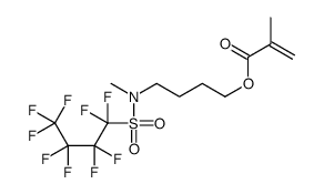 2-甲基-2-丙烯酸-4-[甲基(九氟丁基)磺酰基氨基]丁酯结构式
