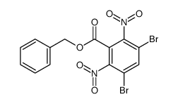 benzyl 3,5-dibromo-2,6-dinitrobenzoate结构式