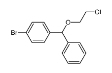 p-bromobenzyhydryl-β-chlorethylether结构式