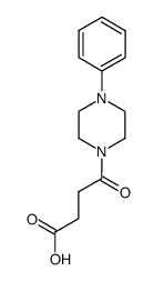 4-oxo-4-(4-phenyl-piperazin-1-yl)-butyric acid结构式