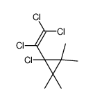 1-chloro-2,2,3,3-tetramethyl-1-(1,2,2-trichloroethenyl)cyclopropane Structure