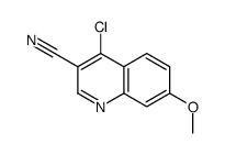 3-氰基-4-氯-7-甲氧基喹啉结构式
