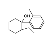 (1S,2R)-2-ethyl-1-(2-methylphenyl)cyclohexan-1-ol结构式